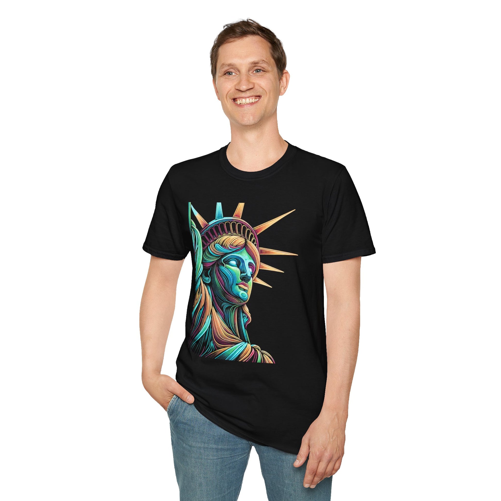 Lady Liberty - Softstyle Unisex T-Shirt