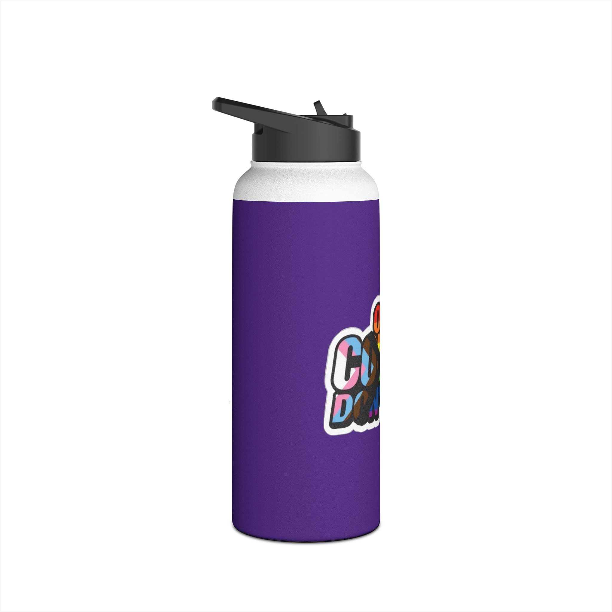 Teaching While Queer Stainless Steel Water Bottle - Perfect for Educators and Allies