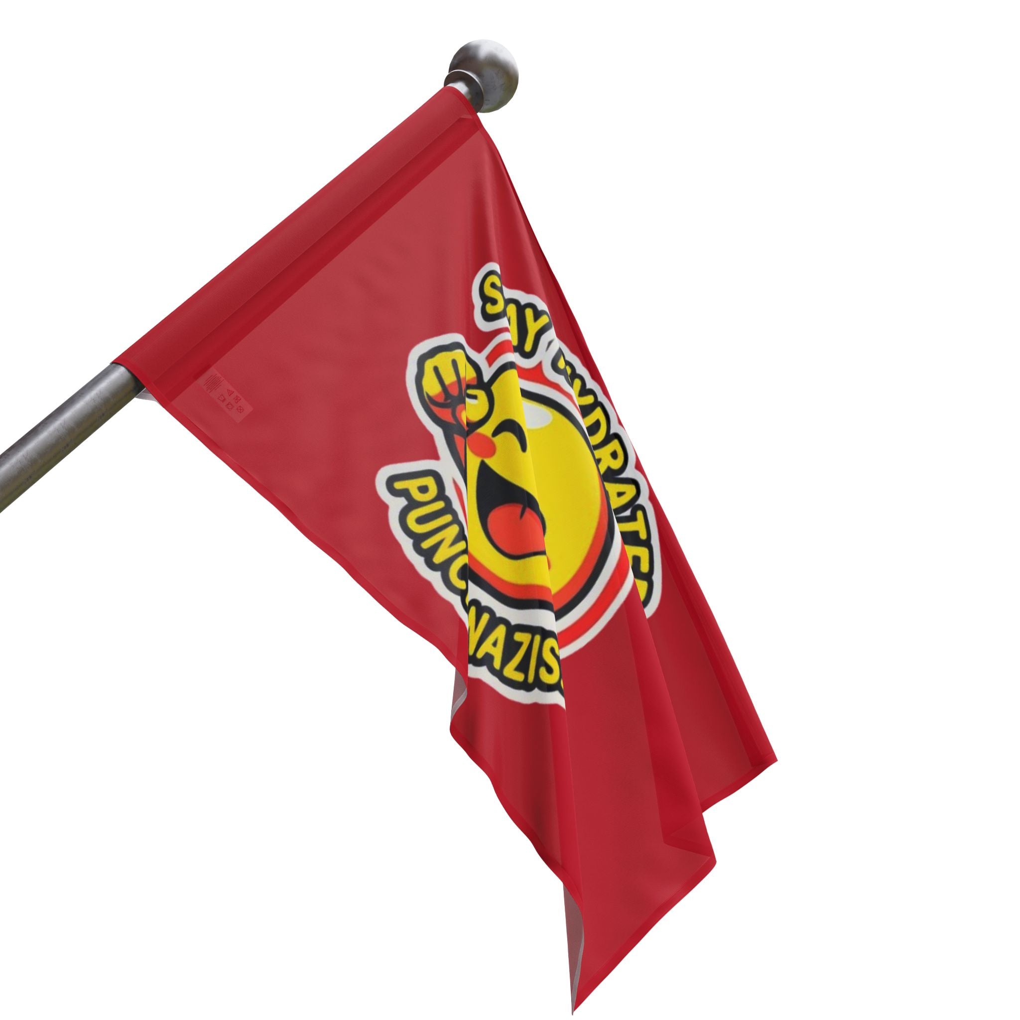 Stay Hydrated, Punch Nazis Emoji - Protest Flag