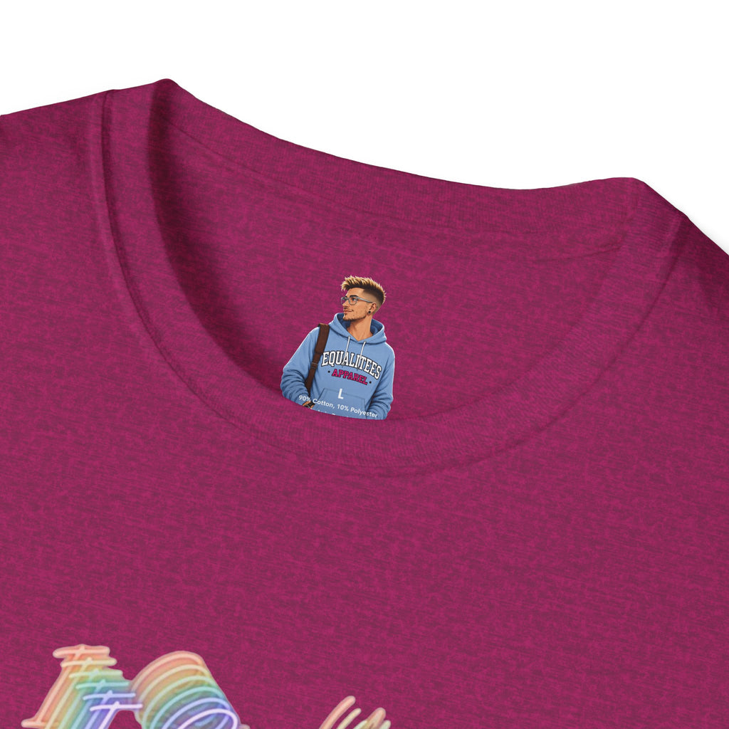 I See You Unisex Softstyle T-Shirt - Colorful Wave Design for LGBTQ+ Visibility