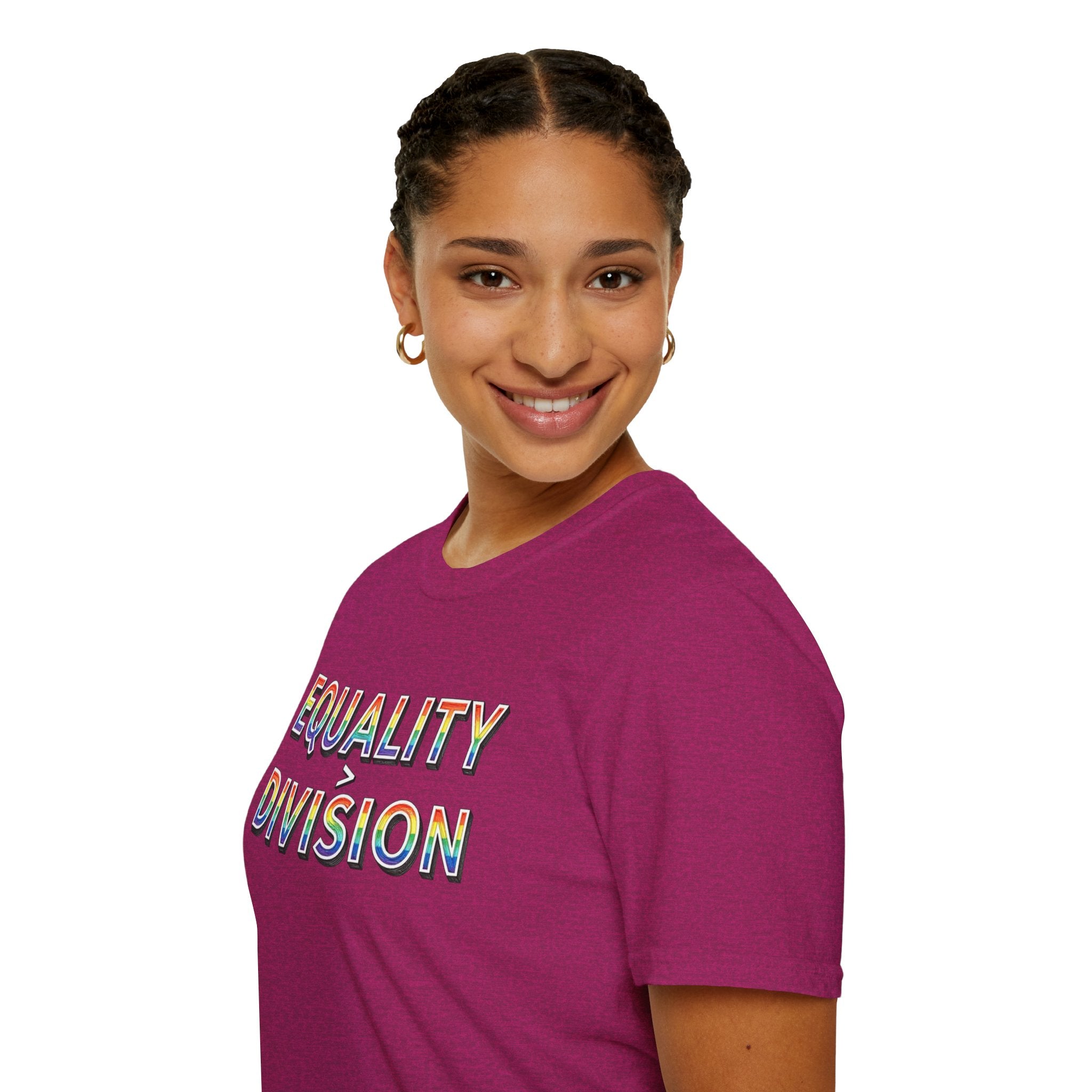Equality is Greater Than Division T-Shirt — Rainbow Pride Graphic Tee