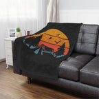 Campsite at Sunset Microfiber Blanket