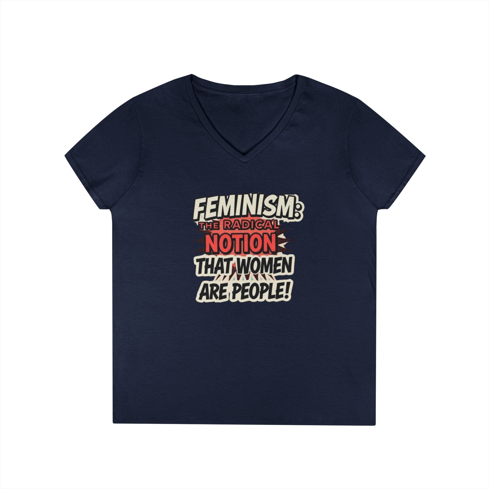 Feminism V-Neck T-Shirt - Empowering Women’s Apparel