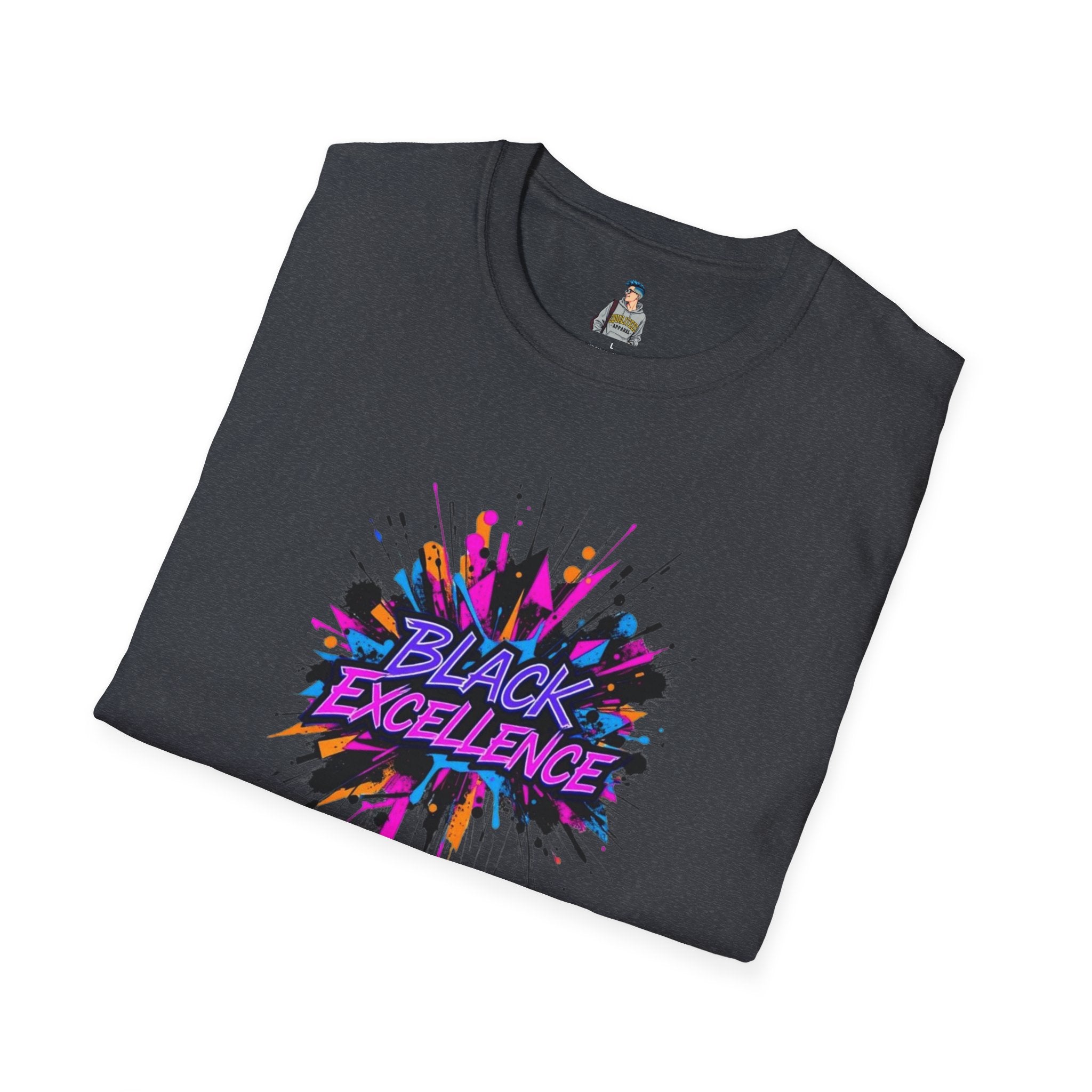 Unisex Softstyle T-Shirt - Black Excellence Graphic Tee
