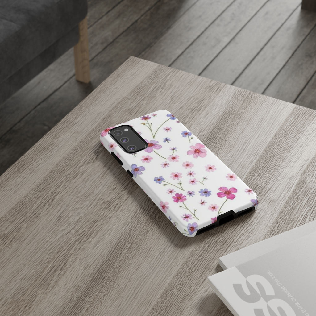 Pink Wildflower Tough Case for Android