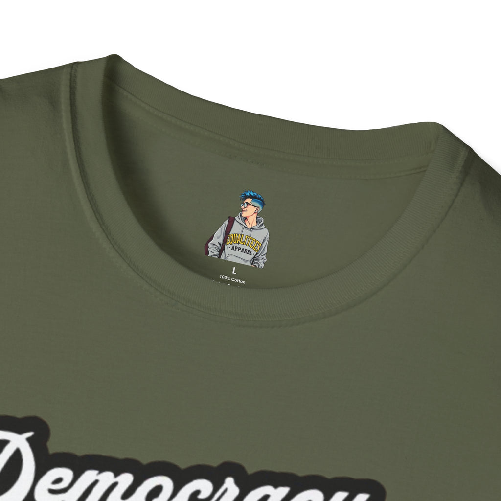 Unisex Softstyle T-Shirt - "Democracy Matters" & " We The People Are Pissed Off" Graphic Tee