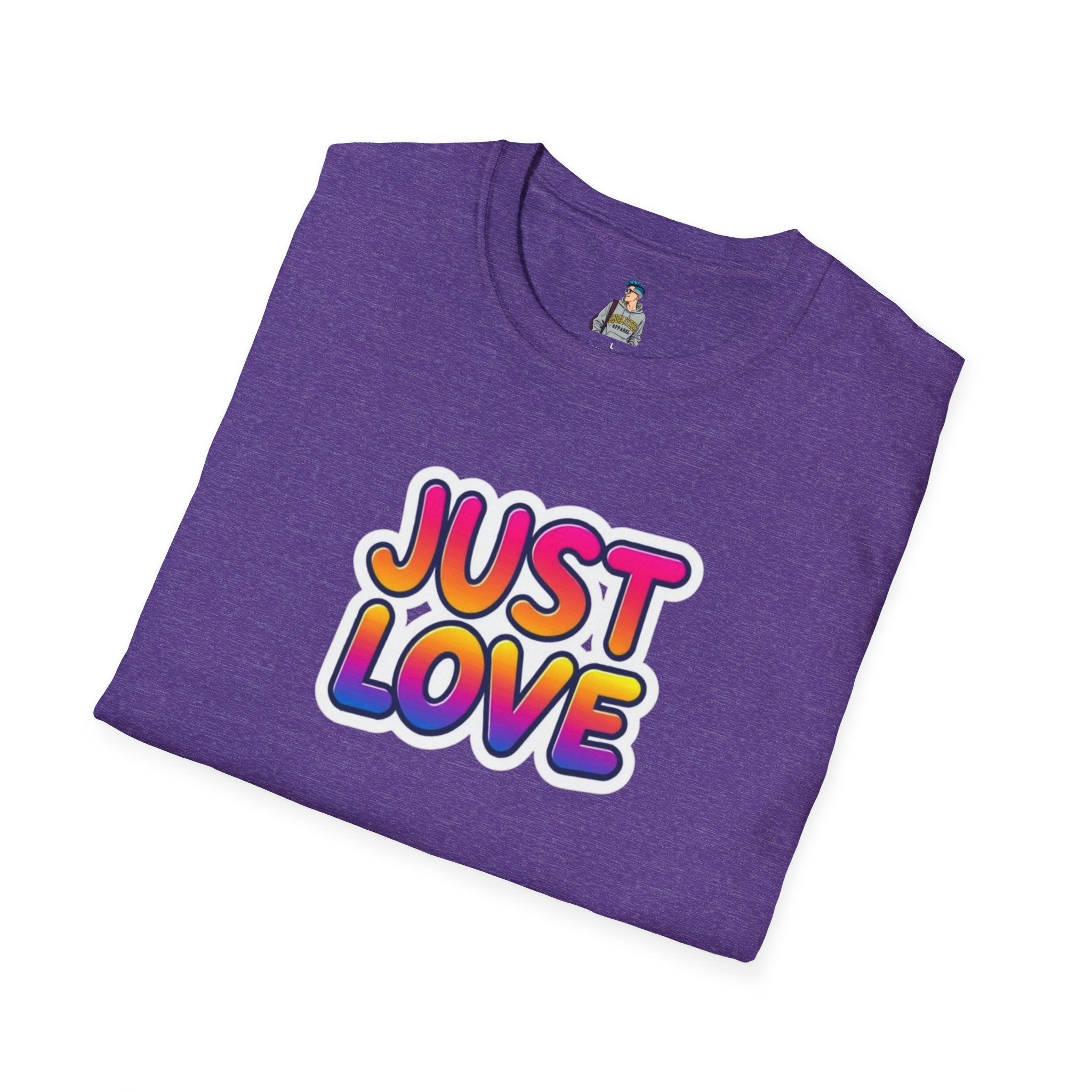 Just Love Unisex Softstyle T-Shirt | Perfect for Pride, Anniversaries, and Everyday Wear