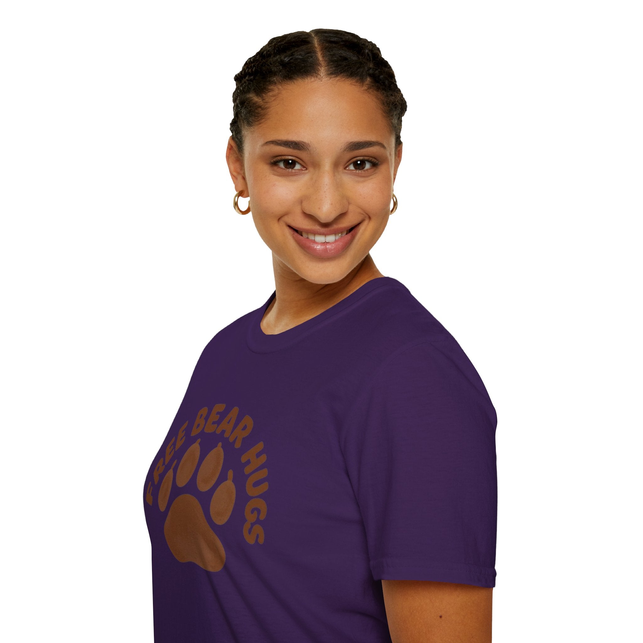 Free Bear Hugs T-Shirt — Cute Paw Print Wildlife Tee