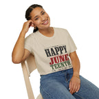 Juneteenth T-Shirt — "Happy Juneteenth" Celebration Tee