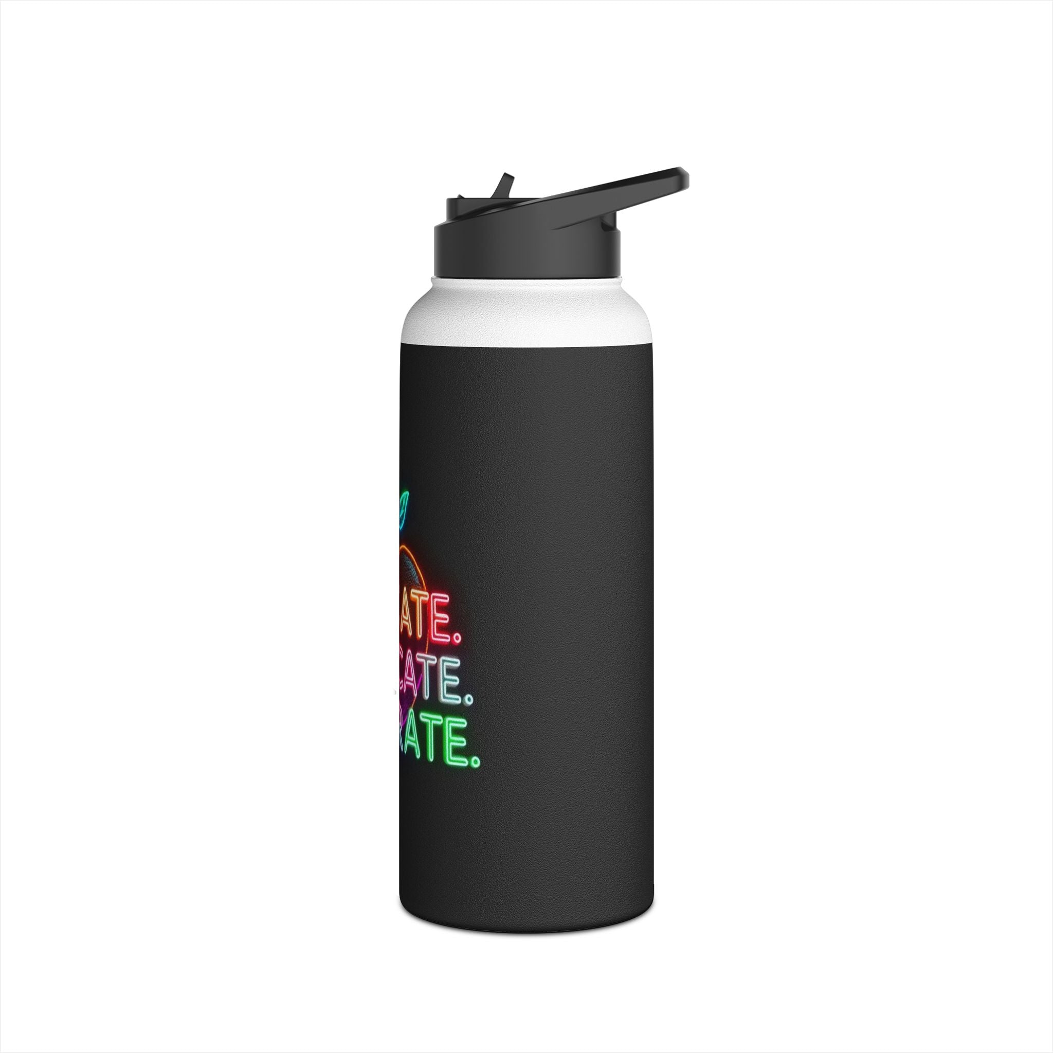 Teaching While Queer Stainless Steel Water Bottle - Perfect for Educators and Allies