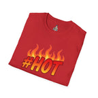 #HOT T-Shirt – Trendy Hashtag Fire Design