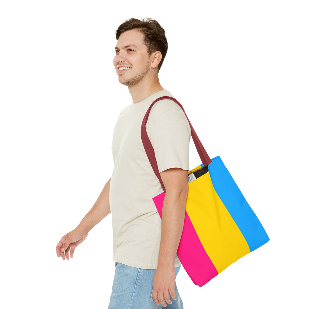 Pansexual Pride Flag Tote Bag