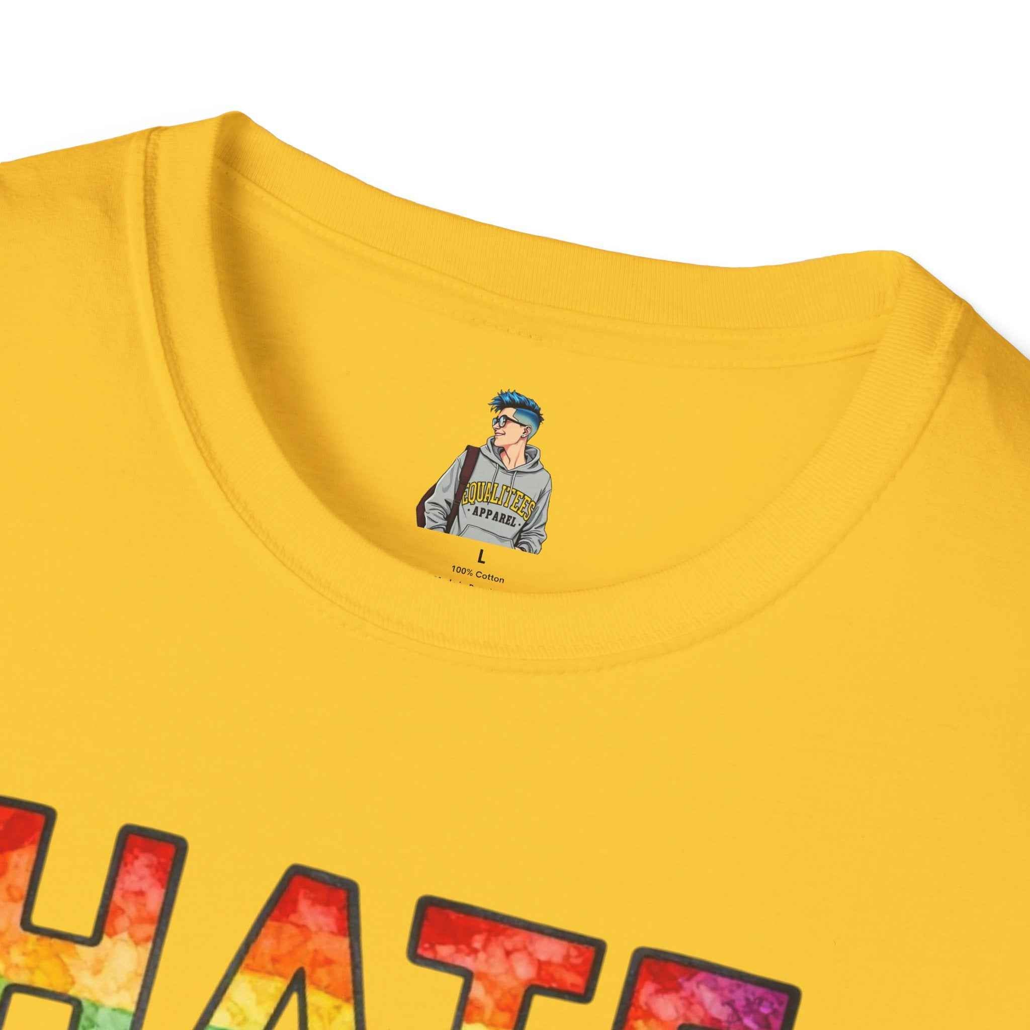 T-Shirt — "Hate Is Not A Family Value" Rainbow Pride Tee