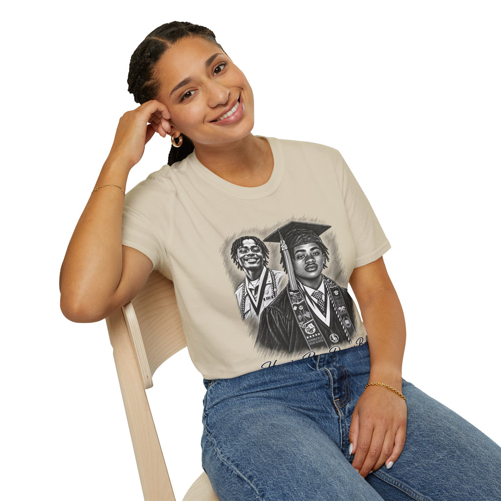 Double Portrait Front - In Memory of Pierre Damas Bel T-Shirt