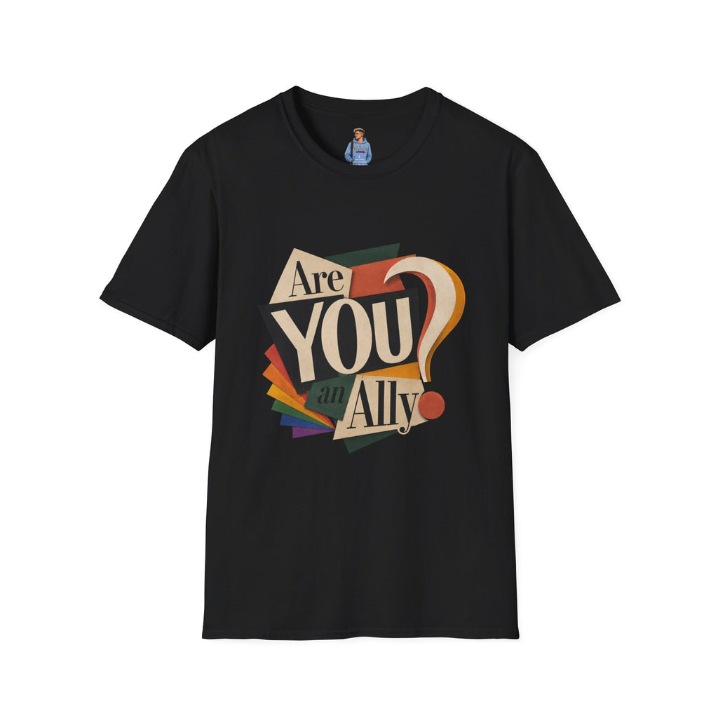 Are You An Ally? T-Shirt — Vintage Pride Ally Tee