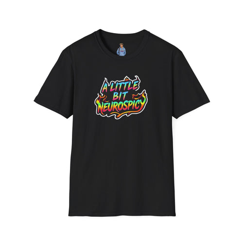 A Little Bit Neurospicy Unisex Softstyle T-Shirt - Fun & Quirky Graphic Tee for Neurodivergent Awareness