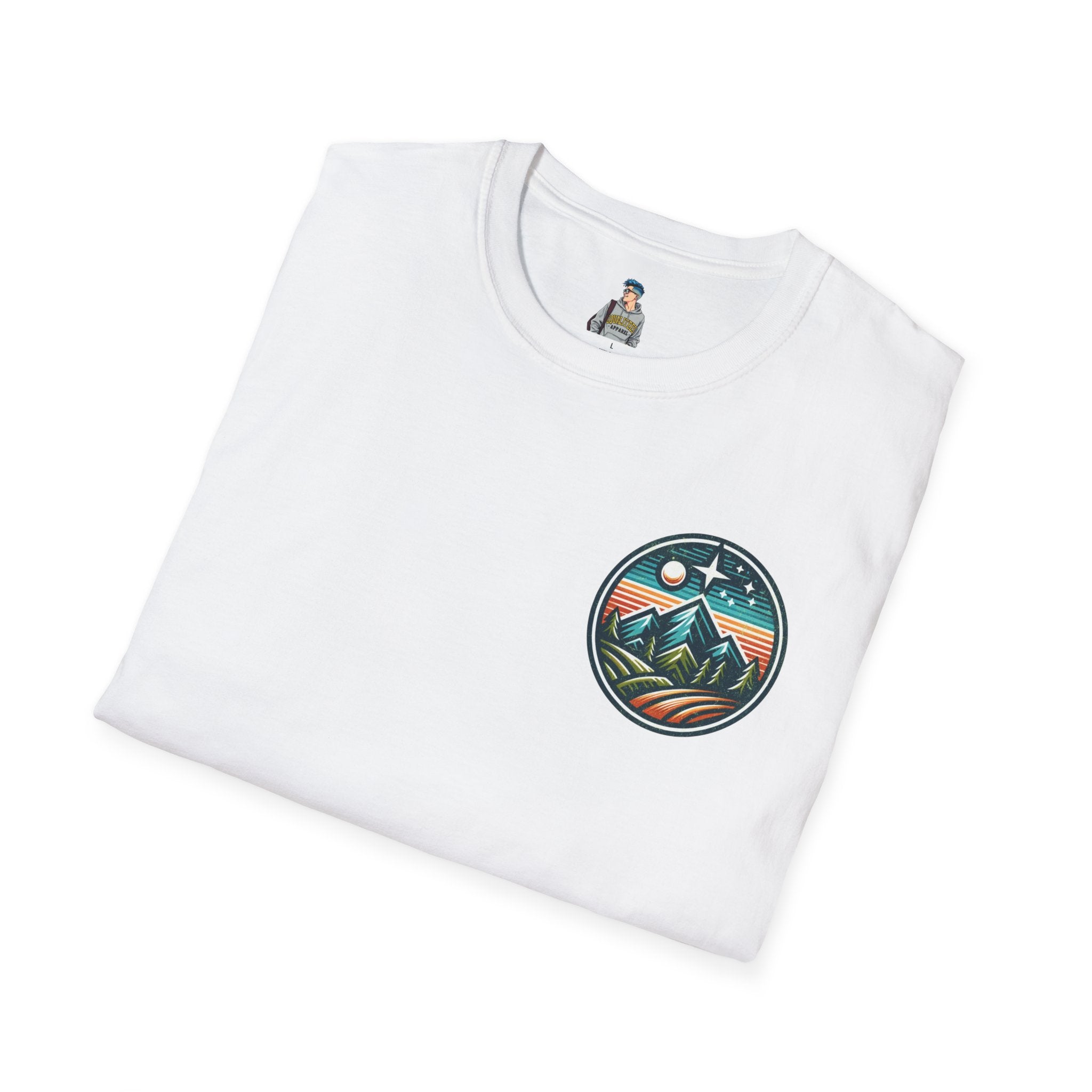 Outdoor Adventure Unisex Softstyle T-Shirt - "Listen to the Wild - Nature is My Religion" Design