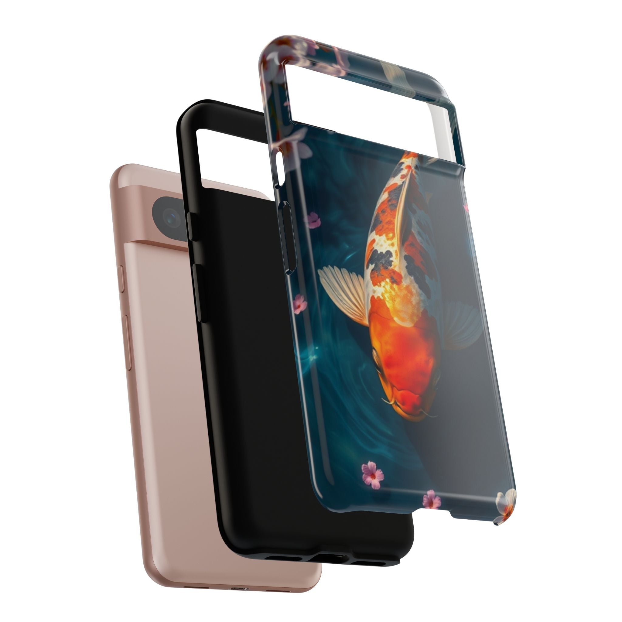 Peaceful Koi Cherry Blossom Tough Cases For Android & iPhone