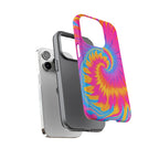 Vibrant Tie-Dye Swirl Protective Tough Case for iPhone