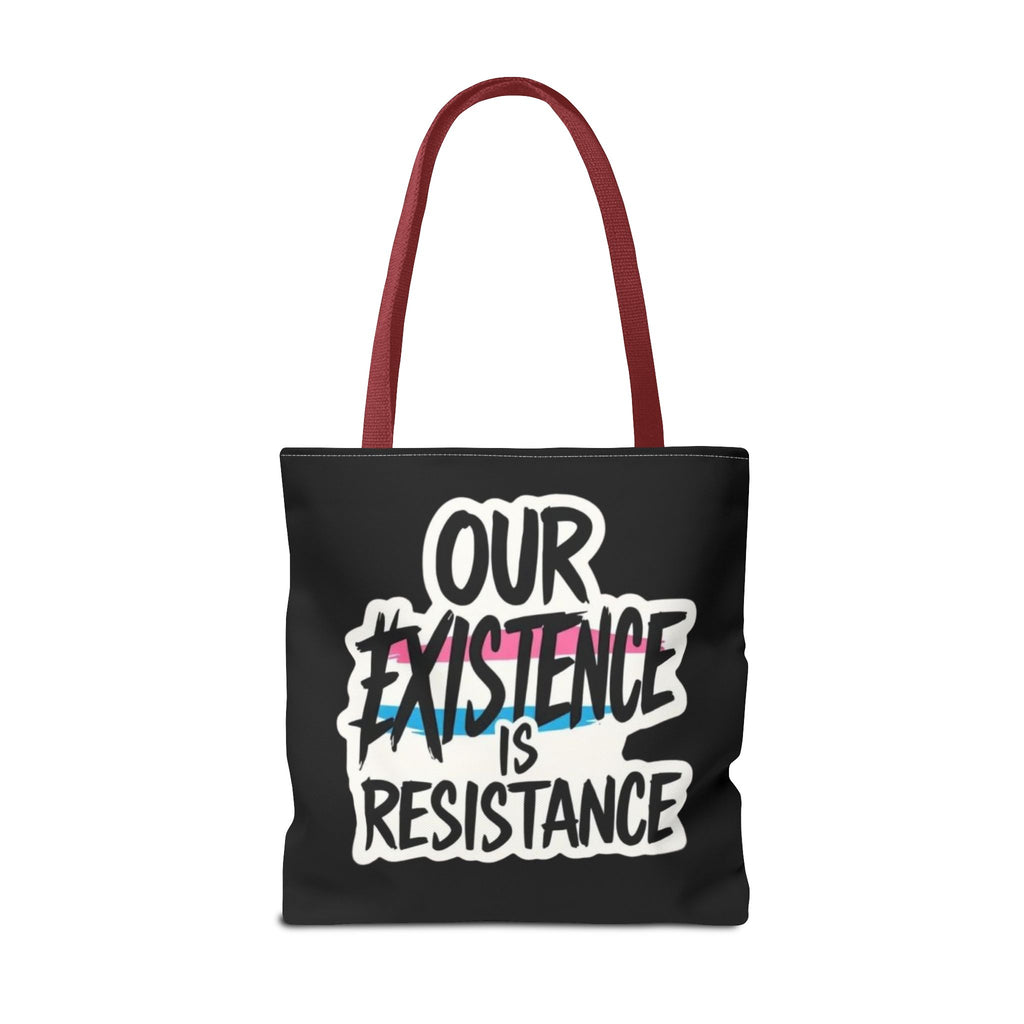 Our Existence Is Resistance Trans Protest Tote Bag