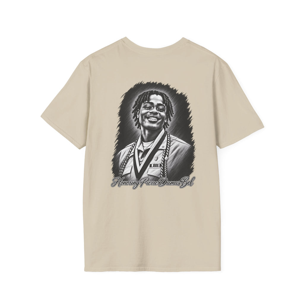 Portrait Front and Back - In Memory of Pierre Damas Bel T-Shirt