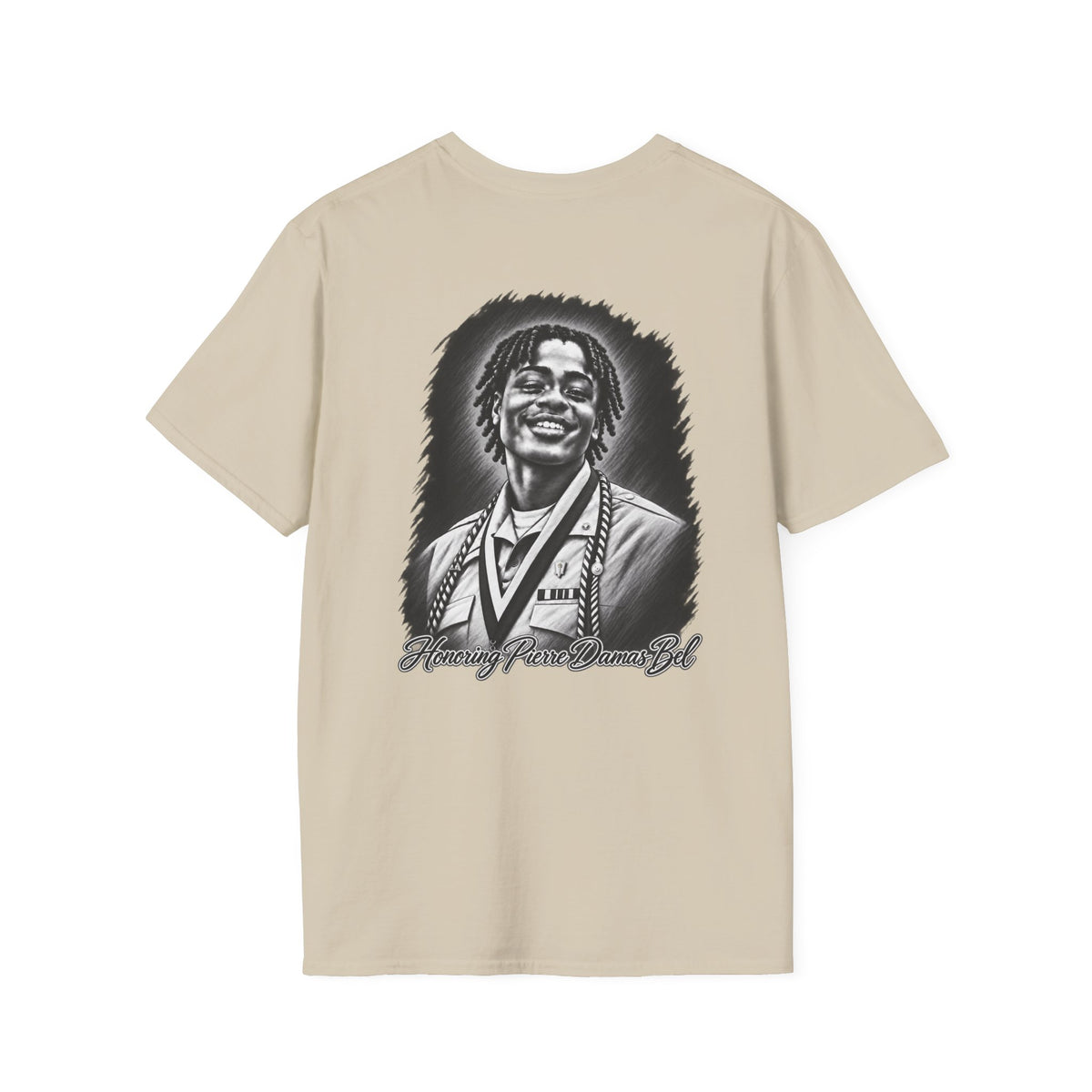Portrait Front and Back - In Memory of Pierre Damas Bel T-Shirt