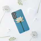 Open White Peace Lily Design Tough Case For Android & iPhone
