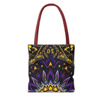 Purple & Yellow Design Tote Bag