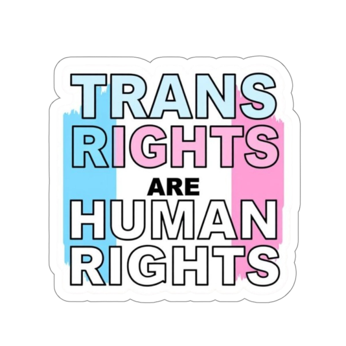 Die-Cut Stickers - TRANS RIGHTS ARE HUMAN RIGHTS