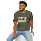 DRINK COFFEE, NOT THE KKKOOLAID. Unisex Softstyle T-Shirt - Empowering Message for Activists