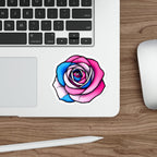 Die-Cut Stickers - Rose - Trans Colors Outlined