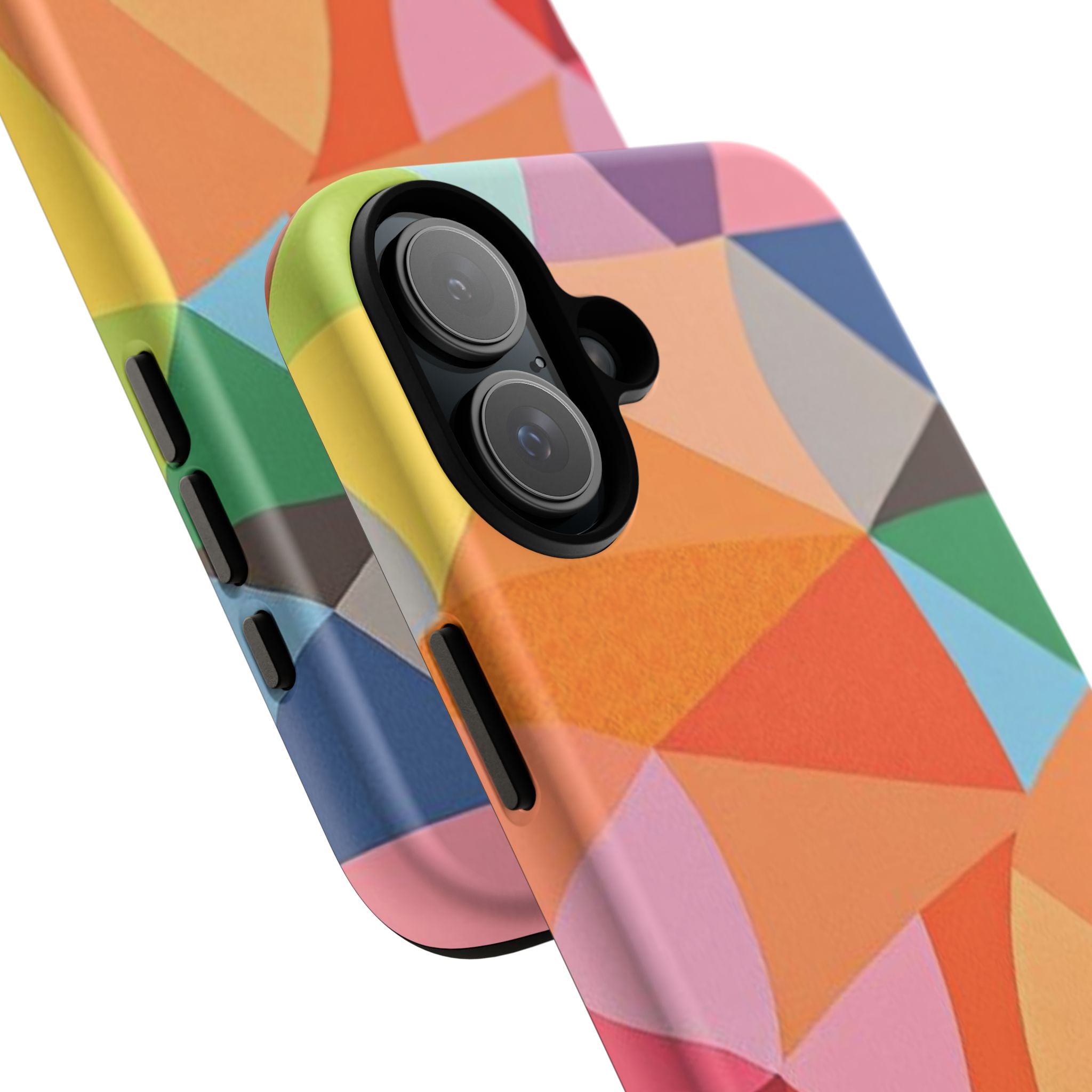 Colorful Geometric Tough Phone Case for iPhone