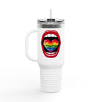 Rainbow Tongue Insulated Travel Mug - 40oz, Perfect for Pride Celebrations