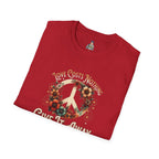 Unisex Softstyle T-Shirt - Love Costs Nothing, Give It Away Floral Peace Design