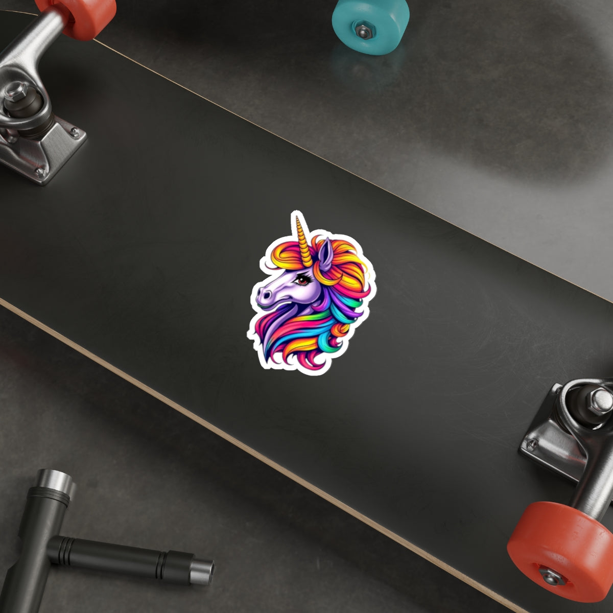 Die-Cut Stickers Purple Unicorn