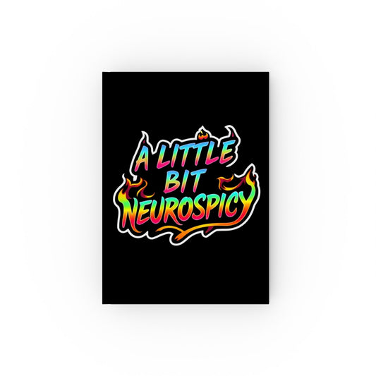 A Little Bit Neurospicy Hard Backed Journal - Perfect for Gifts, Journaling, and Celebrations