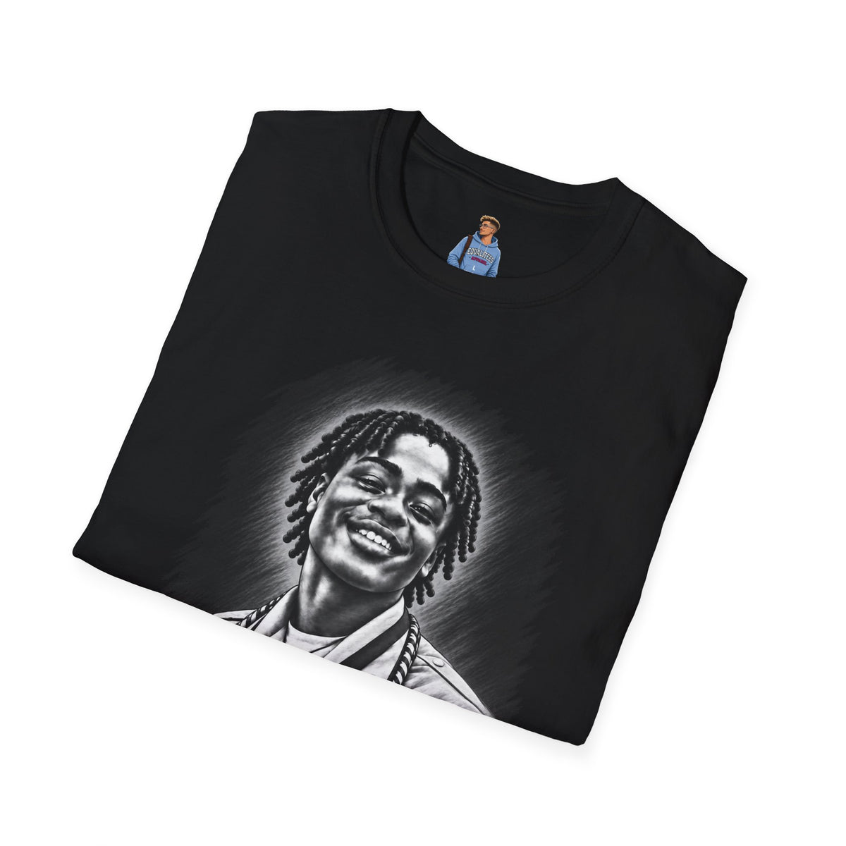 Smiling Portrait Front - In Memory of Pierre Damas Bel T-Shirt