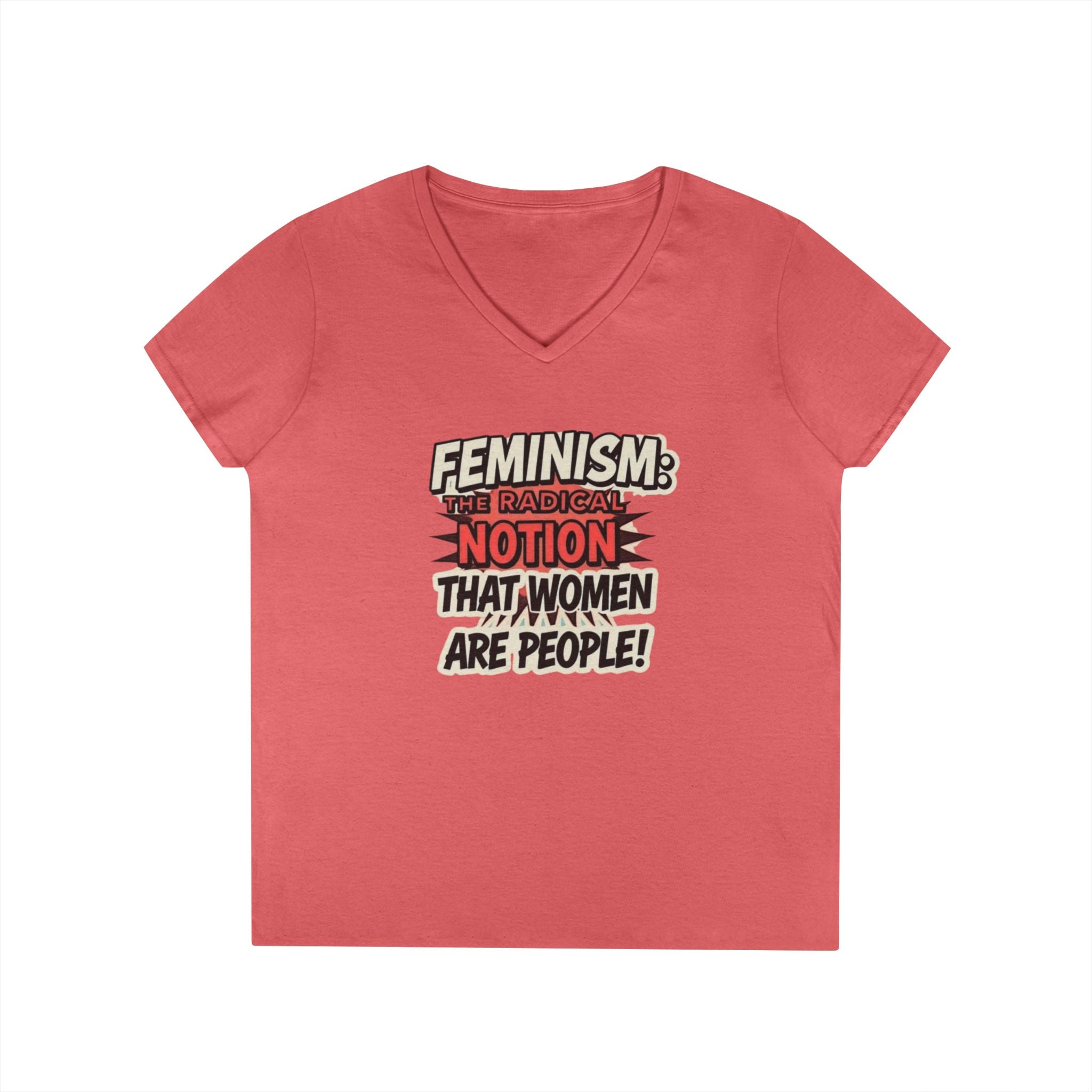 Feminism V-Neck T-Shirt - Empowering Women’s Apparel