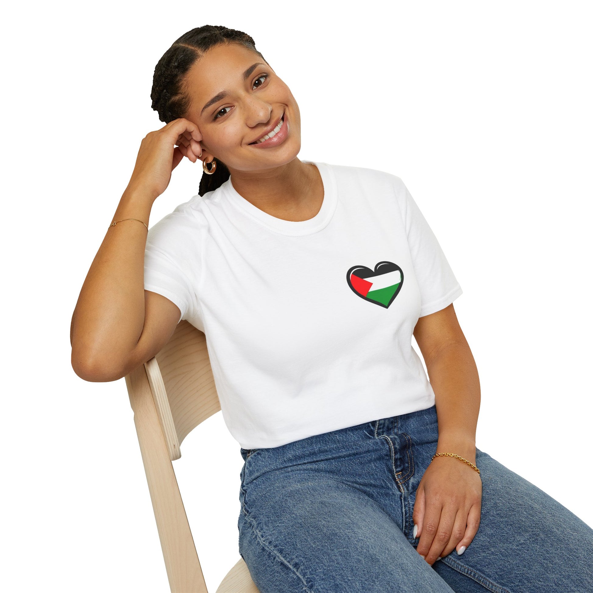 Unisex Softstyle T-Shirt: Stand with Gaza & We Are All Palestine Graphic Tee