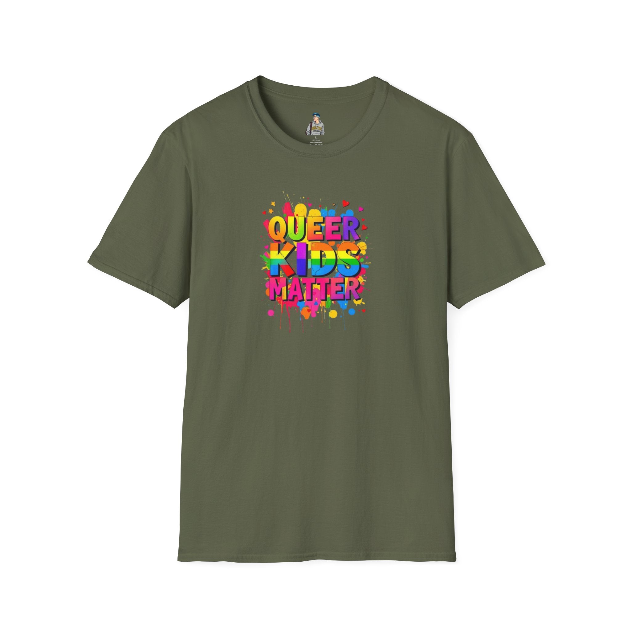 Queer Kids Matter Unisex Softstyle T-Shirt - Celebrate Inclusivity & Pride