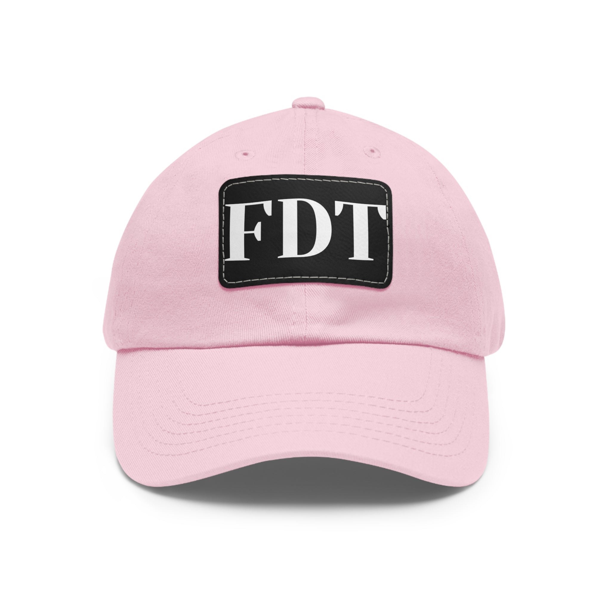 Stylish Dad Hat with FDT Leather Patch - Casual Sun Protection for Dads