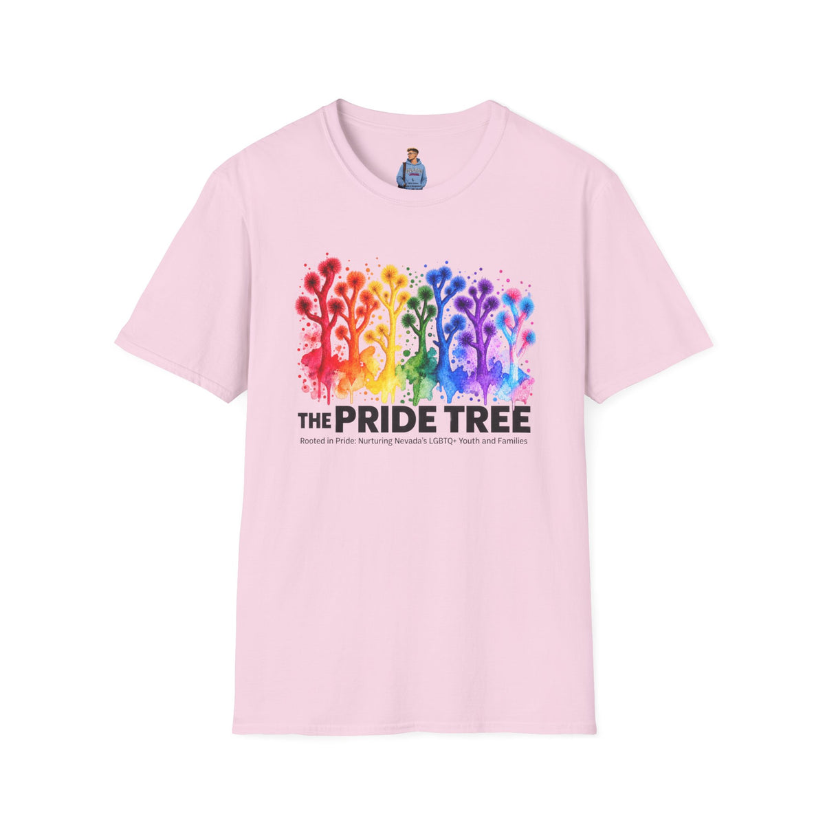 Pride Tree Las Vegas T-Shirt - Black Text