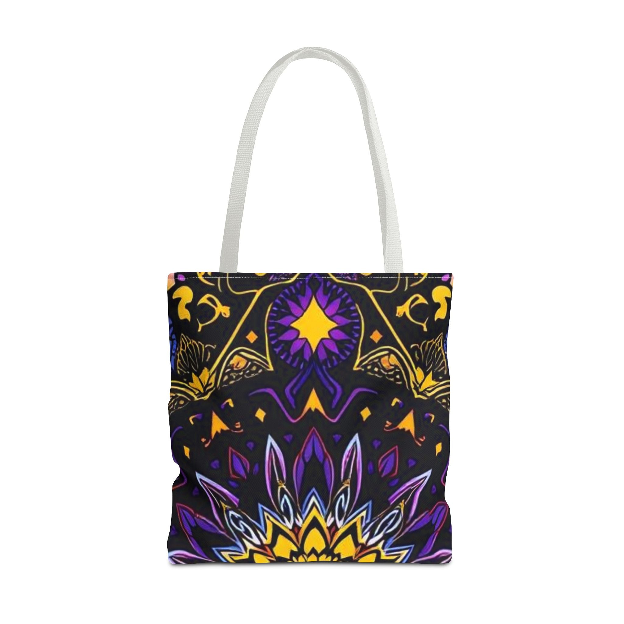 Purple & Yellow Design Tote Bag