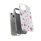 Floral Pink Wildflower Tough Phone Case for iPhone