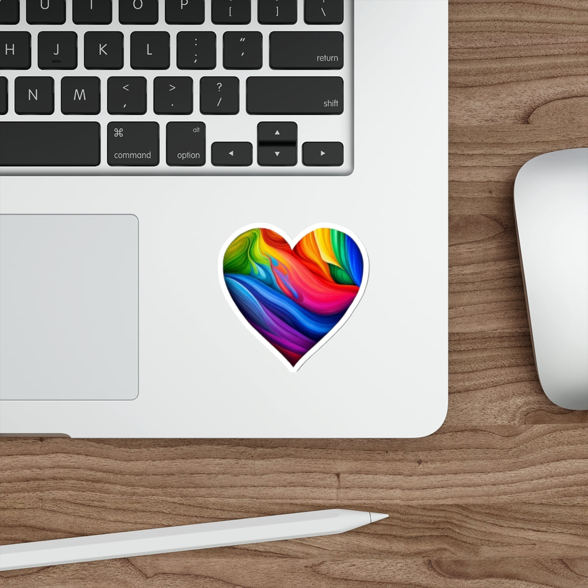 Die-Cut Stickers - Rainbow Heart