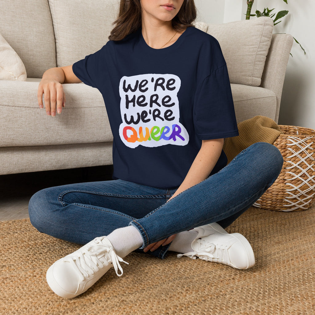 We’re Here We’re Queer Pride Tree Las Vegas T-Shirt