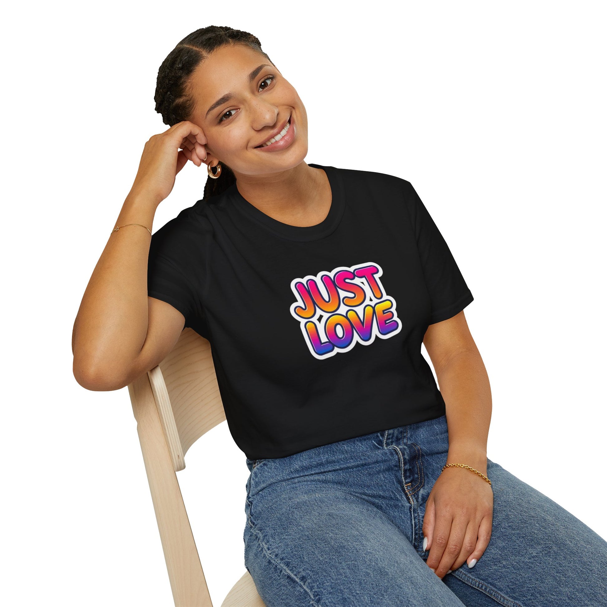 Just Love Unisex Softstyle T-Shirt | Perfect for Pride, Anniversaries, and Everyday Wear
