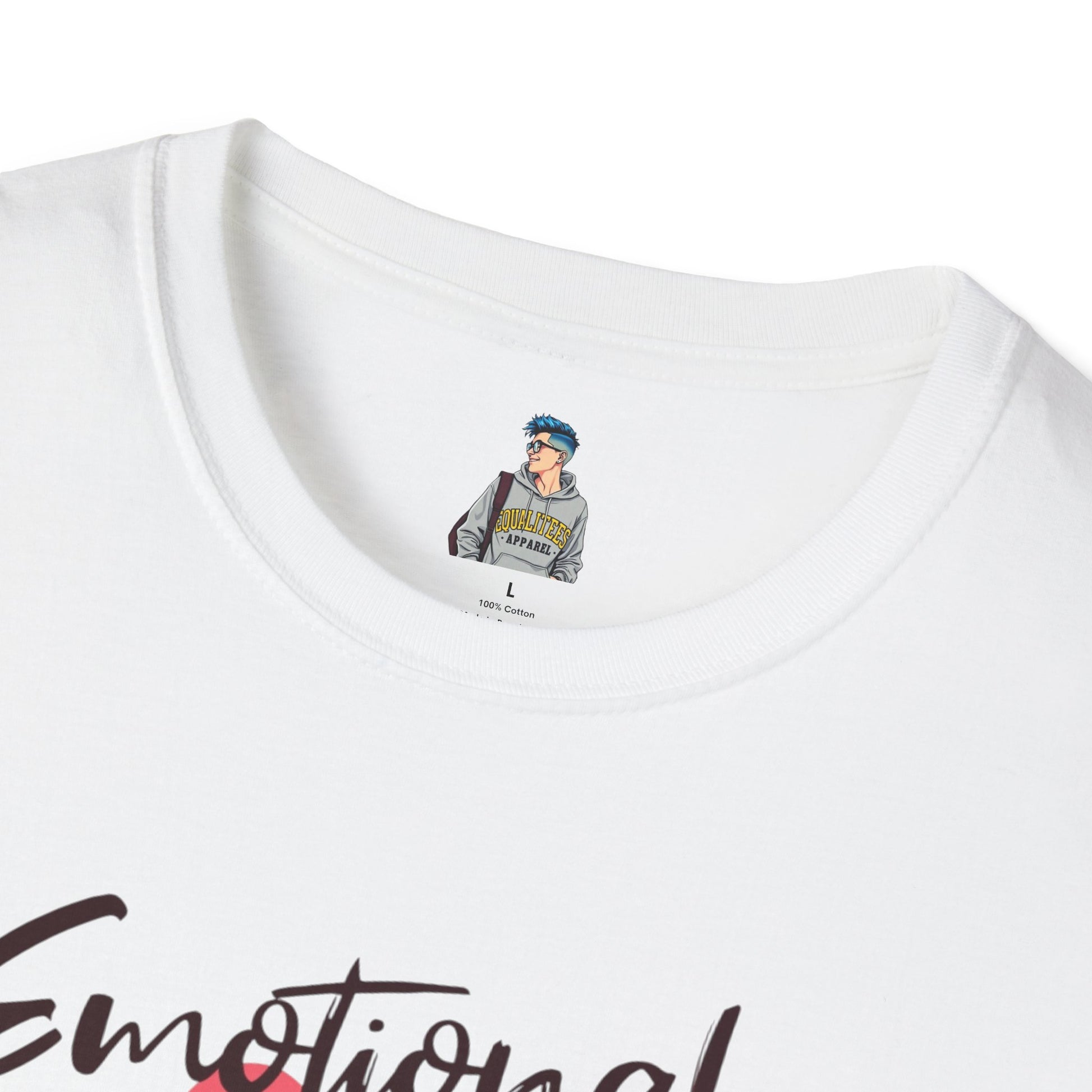 Emotional Support Human Unisex Softstyle T-Shirt