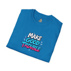 Make Good Trouble Trans Colors Graphic Unisex T-Shirt - Bold Statement Tee for Activists & Dreamers