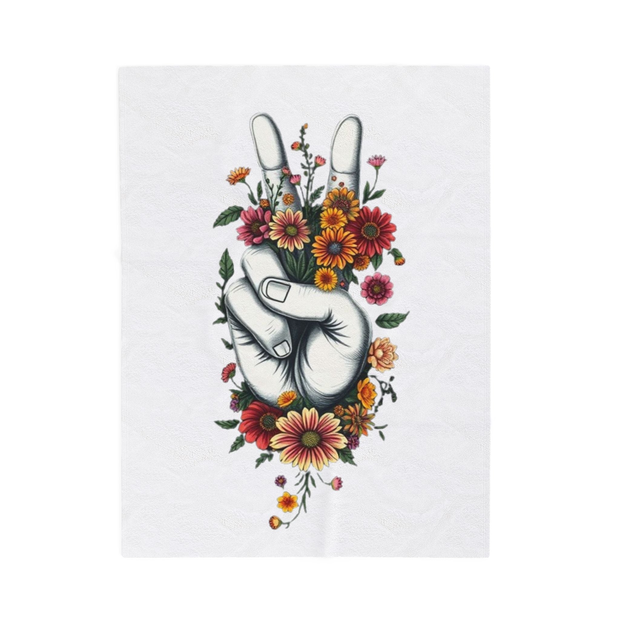 Grow Peace Dreams Velveteen Plush Blanket – For Comfort and Warmth